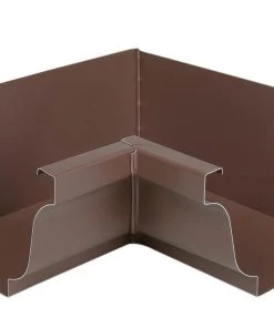 Outlet 🤩 Amerimax Gutters 7.5-in x 7.5-in Brown K Style Gutter Inside Corner 👍