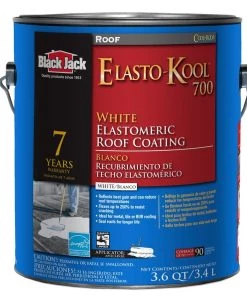 Outlet 🧨 BLACK JACK Reflective Roof Coatings Elasto-Kool 700 3.6-quart Elastomeric Reflective Roof Coating (7-year Limited Warranty) 🎉