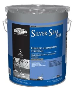 Brand new π BLACK JACK Roof Coatings Silver Seal 300 4.75-Gallon Aluminum Reflective Roof Coating (3-year Limited Warranty) π