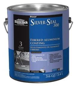 Hot Sale ✨ BLACK JACK Roof Coatings Silver Seal 300 3.6-quart Aluminum Reflective Roof Coating (3-year Limited Warranty) 🔥