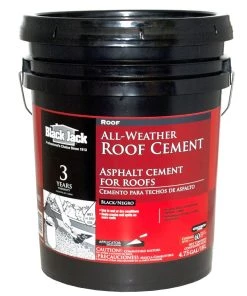 Brand new π― BLACK JACK Roof Coatings 4.75-Gallon Fibered Waterproofer Cement Roof Sealant π
