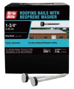 Best reviews of 🔥 Grip-Rite 11-Gauge Hot-Dipped Galvanized Steel Roofing Nails (5-lbs) 🌟
