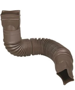 Discount π Amerimax Downspouts & Components FLEX-A-SPOUT Vinyl 24-in Brown Downspout Extension π
