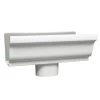 Brand new 🌟 Amerimax Gutters 5.5-in x 10-in White K Style Gutter End with Drop 🛒 -Roofing shop online 00520298