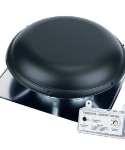 Best deal π― Air Vent Power Roof Vents 1,500-CFM Black Galvanized Steel Electric Power Roof Vent β