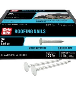 Brand new 💯 Grip-Rite 2-in 11-Gauge Electro-Galvanized Steel Roofing Nails 👍