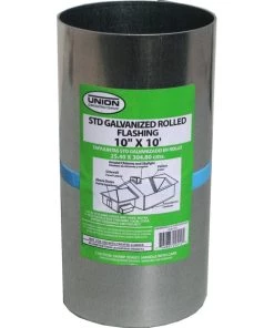 Promo 🤩 Union Corrugating Flashings 10-in x 10-ft Galvanized Steel Roll Flashing 🤩