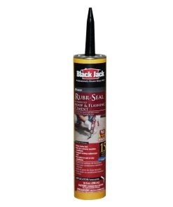 Budget ❤️ BLACK JACK Roof Coatings 10-fl oz Waterproofer Cement Roof Sealant 🌟