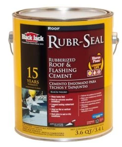 Outlet 🔔 BLACK JACK Roof Coatings 3.6-Quart Waterproofer Cement Roof Sealant 💯