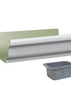 Best Pirce ⌛ Amerimax Gutters 6-in x 10-in White K Style Gutter End with Drop 🎉