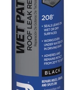Flash Sale 👏 Henry Company Roof Sealants Wet Patch 10-fl oz Waterproofer Cement Roof Sealant ⭐