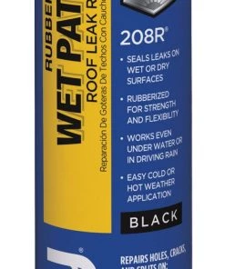 Discount 🛒 Henry Company Roof Coatings Rubberized Wet Patch 10-fl oz Waterproofer Elastomeric Cement Roof Sealant 👍