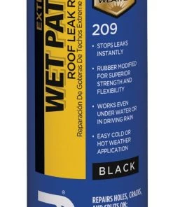 Flash Sale 😀 Henry Company Roof Coatings Extreme Wet Patch 10-fl oz Waterproofer Elastomeric Cement Roof Sealant ⭐