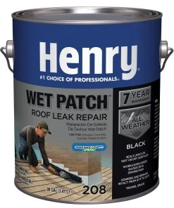 New 🔔 Henry Company Roof Coatings Wet Patch 1-Gallon Waterproofer Cement Roof Sealant 🛒