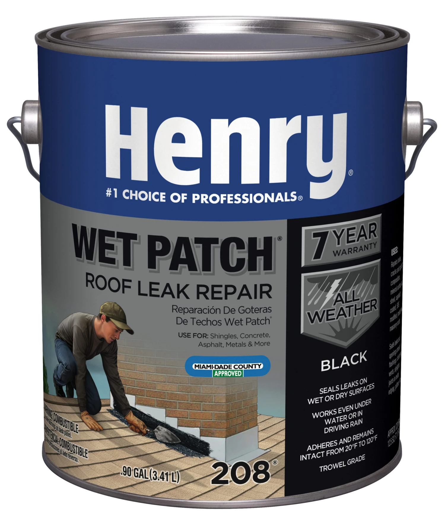 New π Henry Company Roof Coatings Wet Patch 1-Gallon Waterproofer Cement Roof Sealant π 3 New π Henry Company Roof Coatings Wet Patch 1-Gallon Waterproofer Cement Roof Sealant π