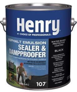 Best Pirce 🧨 Henry Company Roof Coatings Asphalt Emulsion 1-Gallon Waterproofer Roof Sealant ⌛