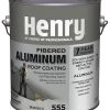 Flash Sale 🎁 Henry Company Roof Coatings Fibered Aluminum 0.9-Gallon Aluminum Reflective Roof Coating (7-year Limited Warranty) 😀 -Roofing shop online 04030692 scaled