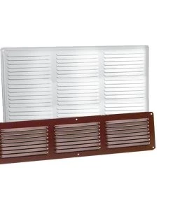 Discount ⭐ Master Flow Soffit Vents Undereave Vents 16-in x 4-in Brown Aluminum Soffit Vent ⌛