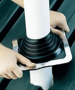 Deals 🔔 Oatey Flashings Galvanized Master Flashing 5-3/4-in x 8-in Galvanized Steel Vent and Pipe Flashing 😍 -Roofing shop online 05103514