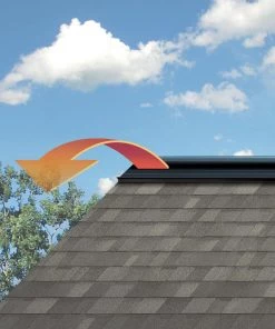 Hot Sale 🤩 Owens Corning Roof Ridge Vents VentSure 15-in x 48-in Black Plastic Stick Roof Ridge Vent ✨ -Roofing shop online 07700270