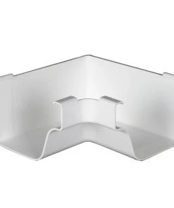 New 😍 Amerimax Gutters Traditional 5-in x 6.25-in White K Style Gutter Inside Corner 👍