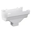 Flash Sale 🛒 Amerimax Gutters Traditional 5-in x 9-in White K Style Gutter End with Drop 👍 -Roofing shop online 07985660