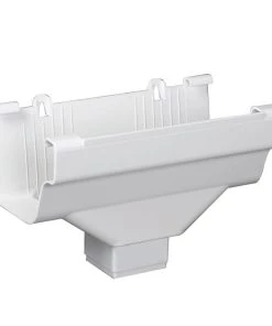 Flash Sale 🛒 Amerimax Gutters Traditional 5-in x 9-in White K Style Gutter End with Drop 👍