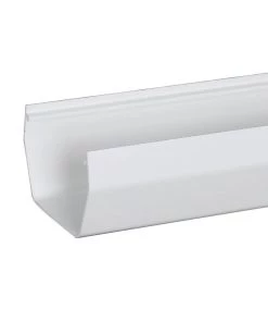 Cheapest ⭐ Amerimax Gutters Contemporary 4-in x 120-in White Half Round Gutter 🎉