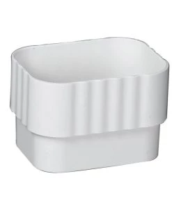 New 👍 Amerimax Downspouts & Components Traditional Vinyl 3.25-in White Downspout Extension 🧨