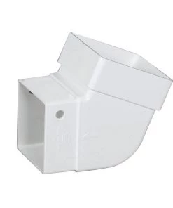 Discount ❤️ Amerimax Downspouts & Components Contemporary Vinyl 2.625-in White Front Elbow 🎉