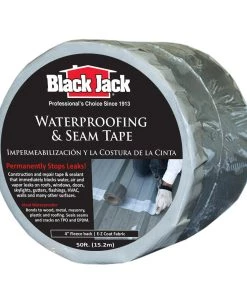 Brand new ✨ BLACK JACK Roof Seam Tape 4-in x 50-ft Rubberized asphalt Roll Flashing ⭐