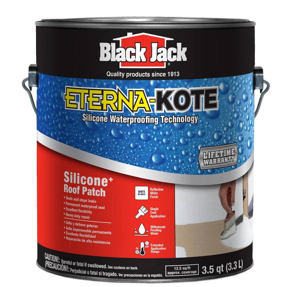 Hot Sale π BLACK JACK Roof Coatings Eterna-Kote 3.5-quart Silicone Reflective Roof Coating (Lifetime Warranty) 𧨠3 Hot Sale π BLACK JACK Roof Coatings Eterna-Kote 3.5-quart Silicone Reflective Roof Coating (Lifetime Warranty) π§¨