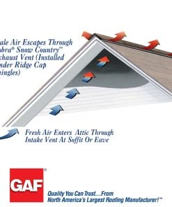 Cheap ๐ GAF Roof Ridge Vents Cobra Snow Country 13.7-in x 48-in Black Plastic Stick Roof Ridge Vent ๐ 11 Cheap ๐ GAF Roof Ridge Vents Cobra Snow Country 13.7-in x 48-in Black Plastic Stick Roof Ridge Vent ๐ -Roofing shop online 08462539