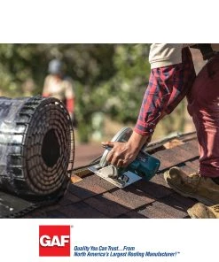 Deals 🧨 GAF Roof Ridge Vents Cobra Ridge Runner 13.4-in x 240-in Black Plastic Roll Roof Ridge Vent 👏 -Roofing shop online 08506606