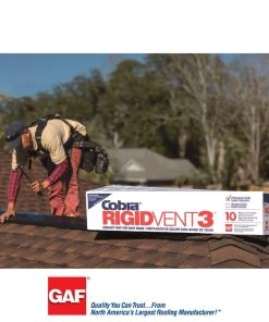 Flash Sale π GAF Roof Ridge Vents Cobra Ridge Vent 3 13.7-in x 48-in Black Plastic Stick Roof Ridge Vent π 14 Flash Sale π GAF Roof Ridge Vents Cobra Ridge Vent 3 13.7-in x 48-in Black Plastic Stick Roof Ridge Vent π -Roofing shop online 08507300