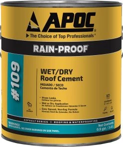 Top 10 🧨 APOC Roof Coatings Rain-Proof 0.9-Gallon Fibered Waterproof Cement Roof Sealant 👏