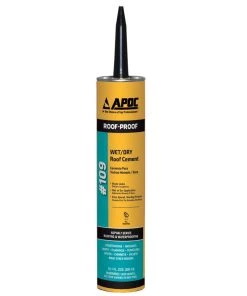 Coupon 😀 APOC Roof Coatings Rain-Proof 10.1-fl oz Fibered Waterproof Cement Roof Sealant ⌛
