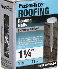 Discount 😍 Fas-n-Tite 11-Gauge Electro-Galvanized Roofing Nails (1-lb) 😍 -Roofing shop online 10408977