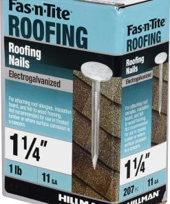 Discount 😍 Fas-n-Tite 11-Gauge Electro-Galvanized Roofing Nails (1-lb) 😍 -Roofing shop online 10408978