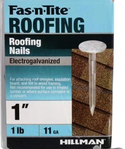New π Fas-n-Tite 1-in 11-Gauge Electro-Galvanized Roofing Nails (1-lb) π 11 New π Fas-n-Tite 1-in 11-Gauge Electro-Galvanized Roofing Nails (1-lb) π -Roofing shop online 10408982