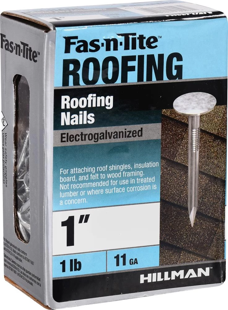 New π Fas-n-Tite 1-in 11-Gauge Electro-Galvanized Roofing Nails (1-lb) π 6 New π Fas-n-Tite 1-in 11-Gauge Electro-Galvanized Roofing Nails (1-lb) π - Image 4