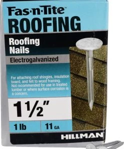 Cheap ❤️ Fas-n-Tite 11-Gauge Electro-Galvanized Roofing Nails (1-lb) ✨ -Roofing shop online 10412181