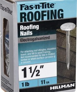 Cheap ❤️ Fas-n-Tite 11-Gauge Electro-Galvanized Roofing Nails (1-lb) ✨ -Roofing shop online 10412182
