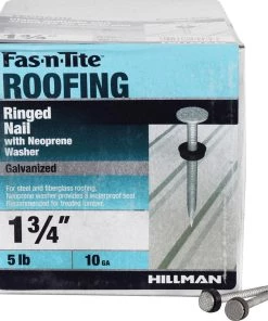 Buy ✨ Fas-n-Tite 1-3/4-in 10-Gauge Hot-Dipped Galvanized Steel Roofing Nails (5-lbs) 🌟 -Roofing shop online 10412773