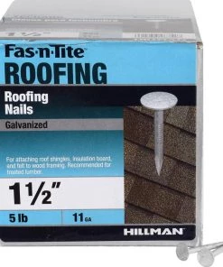 Hot Sale 👍 Fas-n-Tite 11-Gauge Electro-Galvanized Roofing Nails (5-lbs) ⭐ -Roofing shop online 10412876