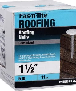 Hot Sale 👍 Fas-n-Tite 11-Gauge Electro-Galvanized Roofing Nails (5-lbs) ⭐ -Roofing shop online 10412877