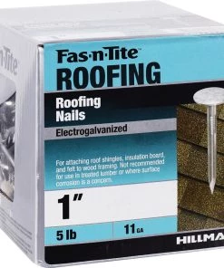 Coupon 😀 Fas-n-Tite 1-in 11-Gauge Electro-Galvanized Steel Roofing Nails (5-lbs) 🛒 -Roofing shop online 10412923