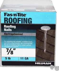 Brand new 🔔 Fas-n-Tite 11-Gauge Electro-Galvanized Roofing Nails (5-lbs) 🔔 -Roofing shop online 10412952