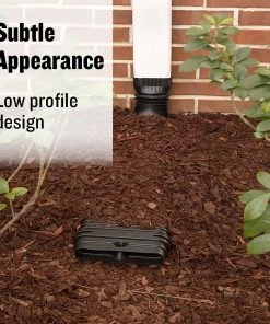 Best deal 🔥 Amerimax Downspouts & Components StealthFlow Low Profile Ext Kit Vinyl 24.5-in Black Downspout Extension 👍 -Roofing shop online 10448346