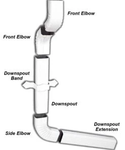 Deals ✔️ Amerimax Downspouts & Components Aluminum 15-in Brown Downspout Extension 🤩 -Roofing shop online 10450086